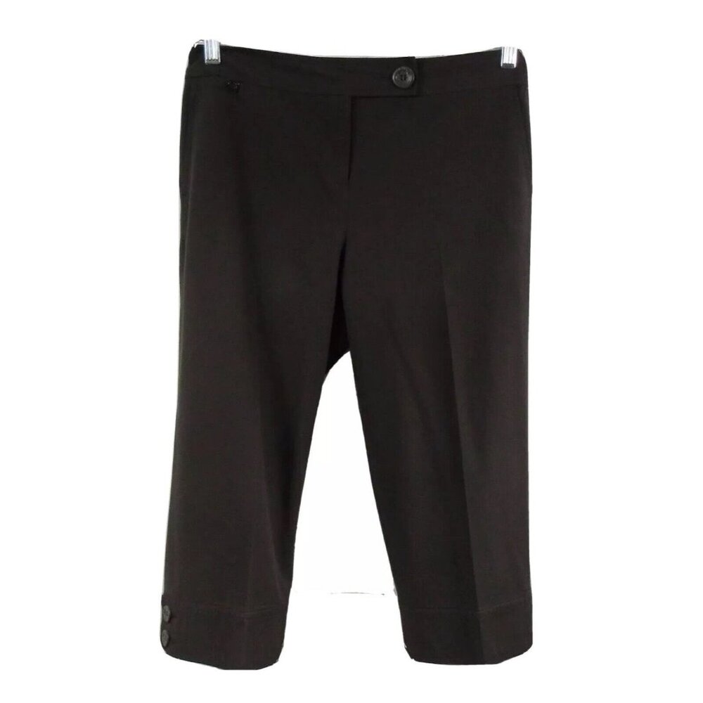 Ann Taylor Dark Brown Cropped Capri Pants 4P